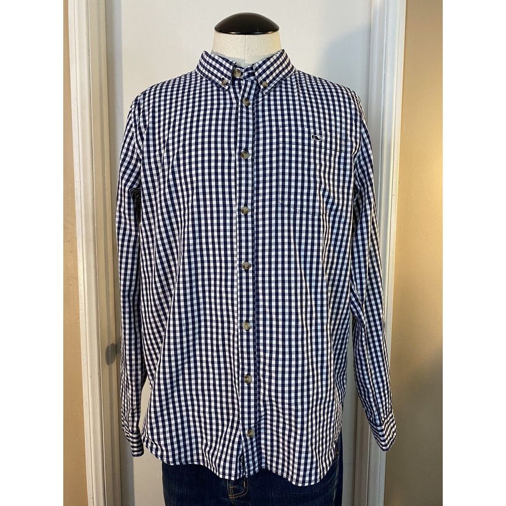 Vineyard Vines for Target Boys XL (16)‎ Plaid Button Down Shirt Long Sleeve